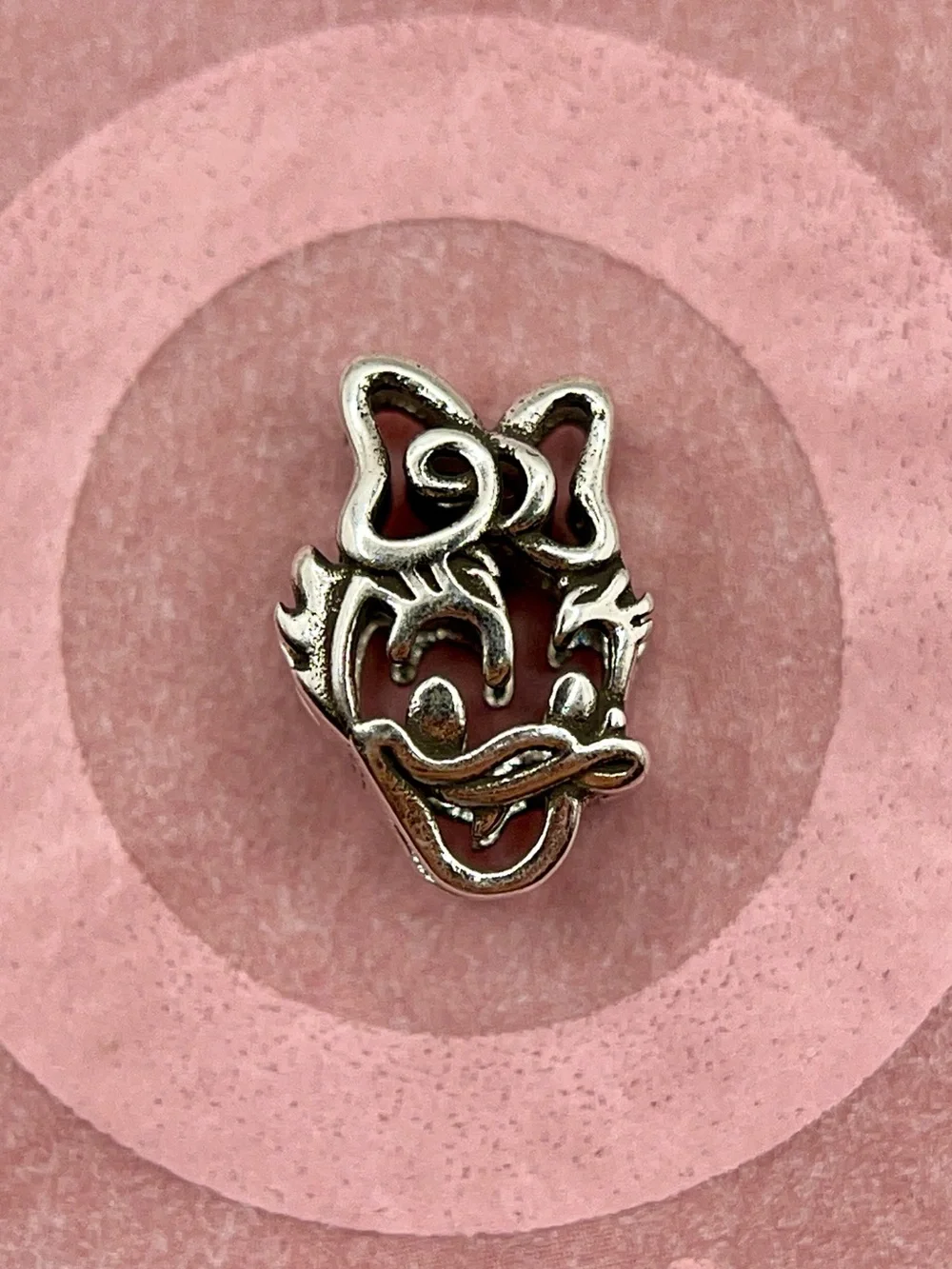 Pandora Disney Daisy Duck Openwork Sterling Silver Charm